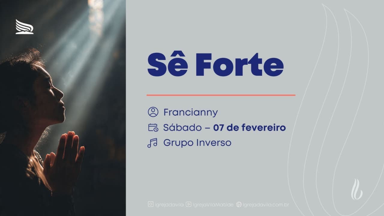 Se Forte | Franciany | Grupo Inverso | CULTO AO VIVO