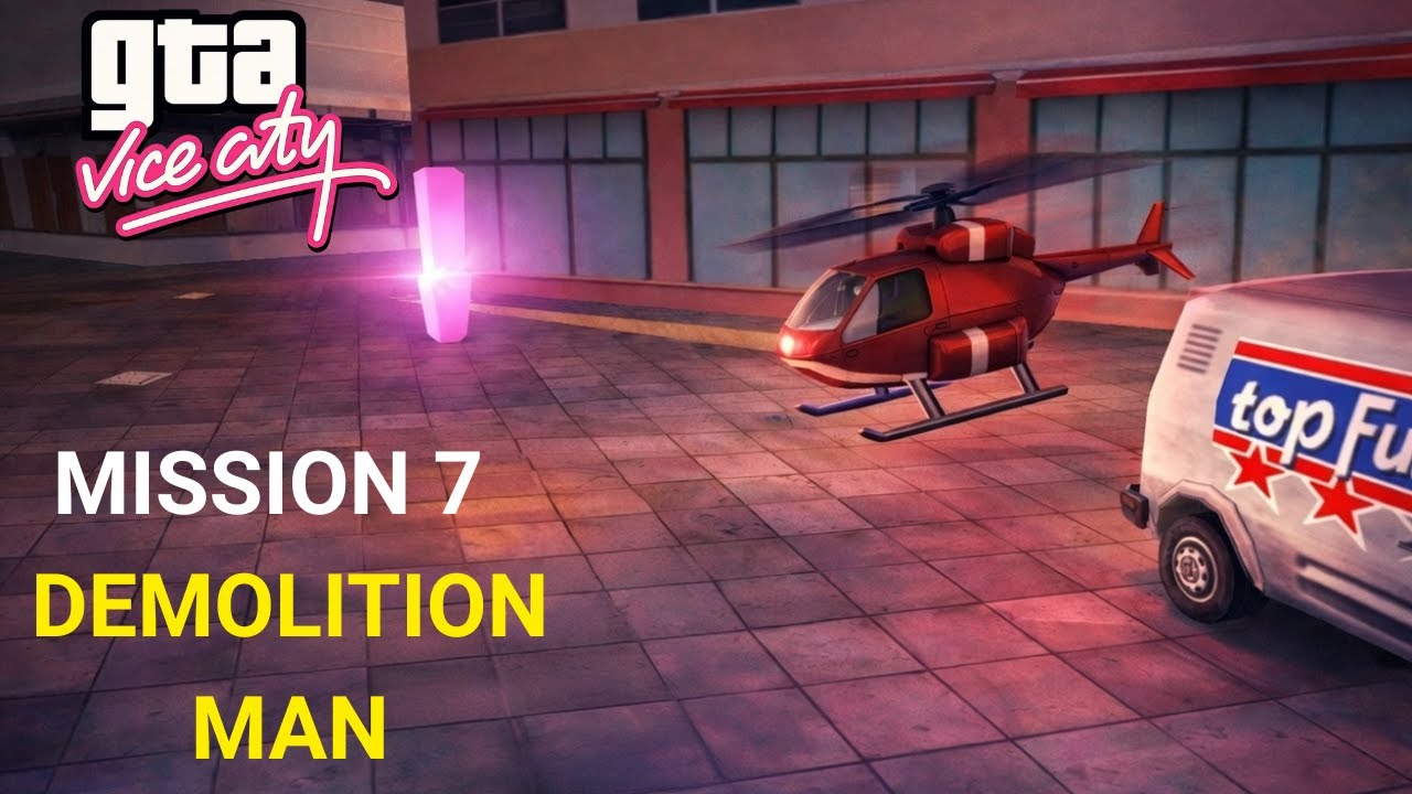 Кошмар нашего детства | Миссия с вертолетиком! 💣 | GTA Vice City – Миссия №7 | 4K 60FPS