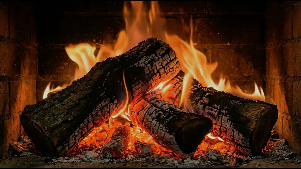 🔥 Relaxing Fireplace Ambience Crackling Fire Sounds