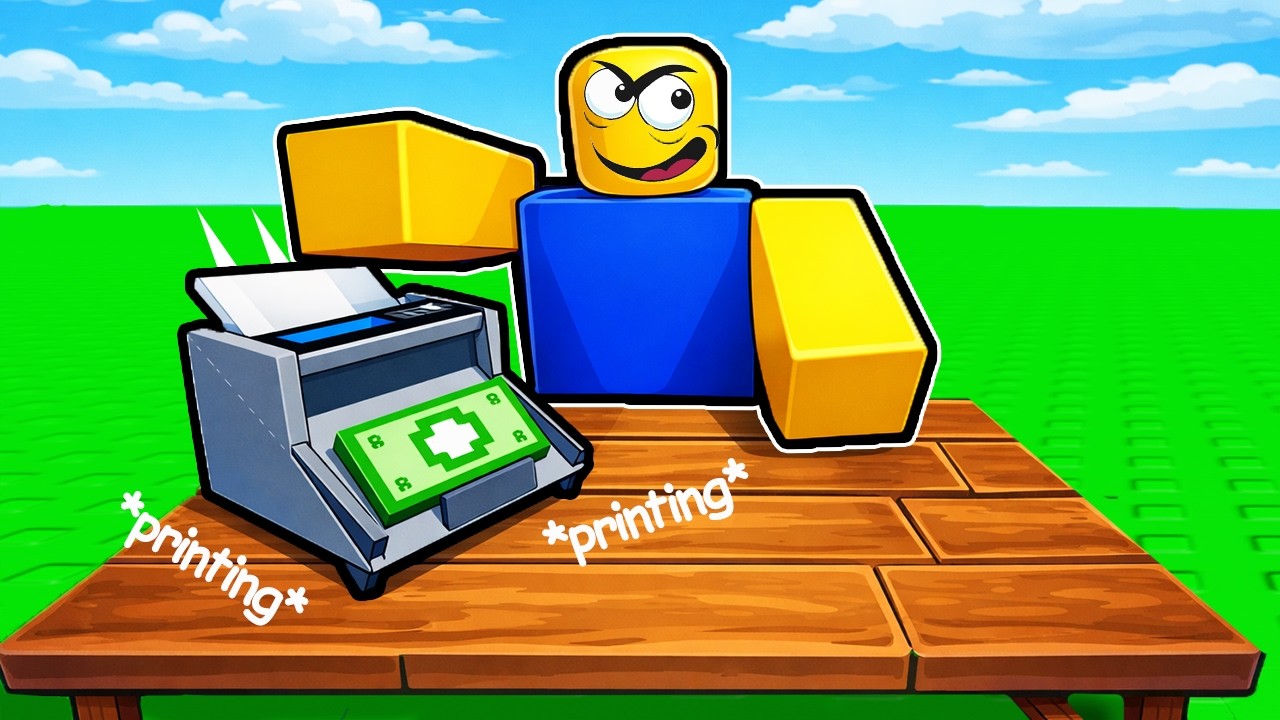 Я напечатал МИЛЛИОНЫ ПОДДЕЛЬНЫХ ДЕНЕГ в Roblox...