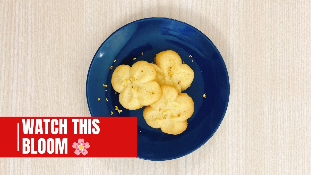 Spring Flower-Shaped Lemon Butter Cookies 🌸 Easy & Cute Baking Idea