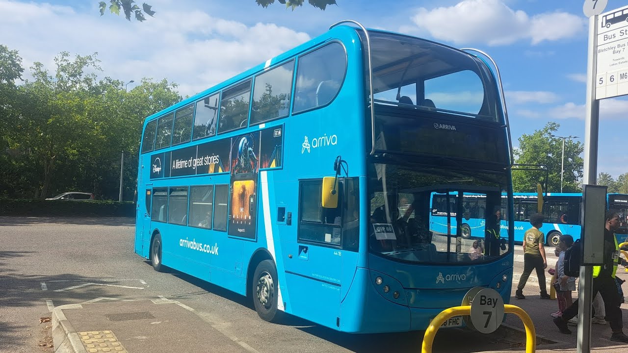 NEW TRANSFER/FLOORED/LOVELY | 4418 YJ58 FHC Arriva MK ADL Enviro 400 Trident | Route 5: Wolverton