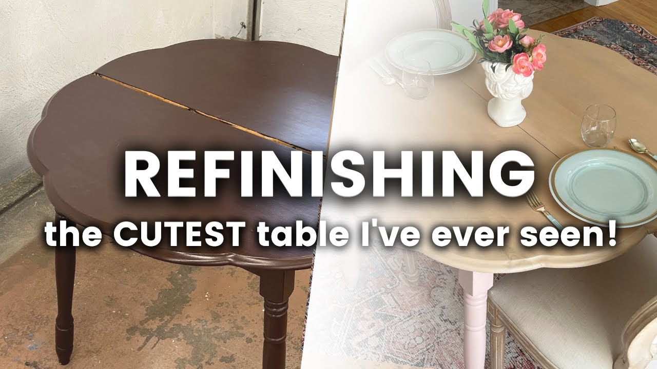 Stripping & Refinishing the cutest table I've ever seen!