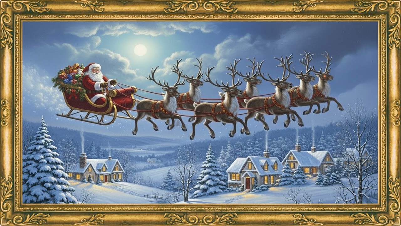Luxury Christmas Wall Art in 4K | Elegant Framed TV Gallery (2 Hours)