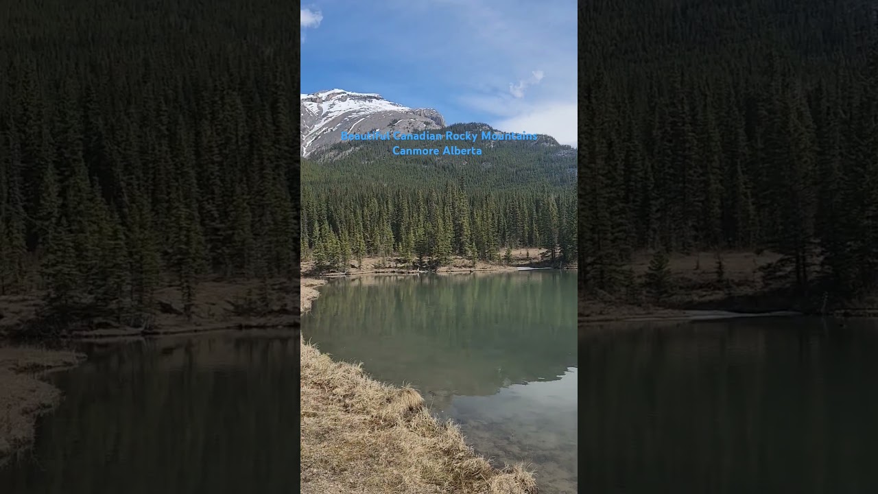 Hiking trail in Spray Lakes Alberta 