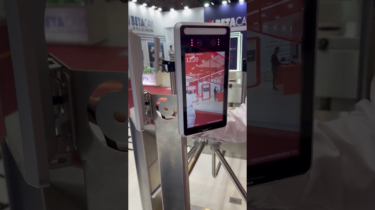 Exposec 2023 - Catraca Pedestal Facial Semi-Autom&aacute;tica
