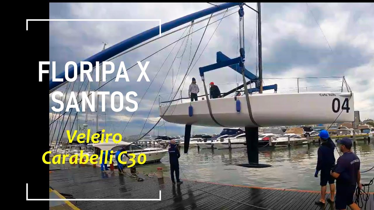 TRAVESSIA CONGELANTE no veleiro de competição Carabelli C30 -  Florianópolis x Santos