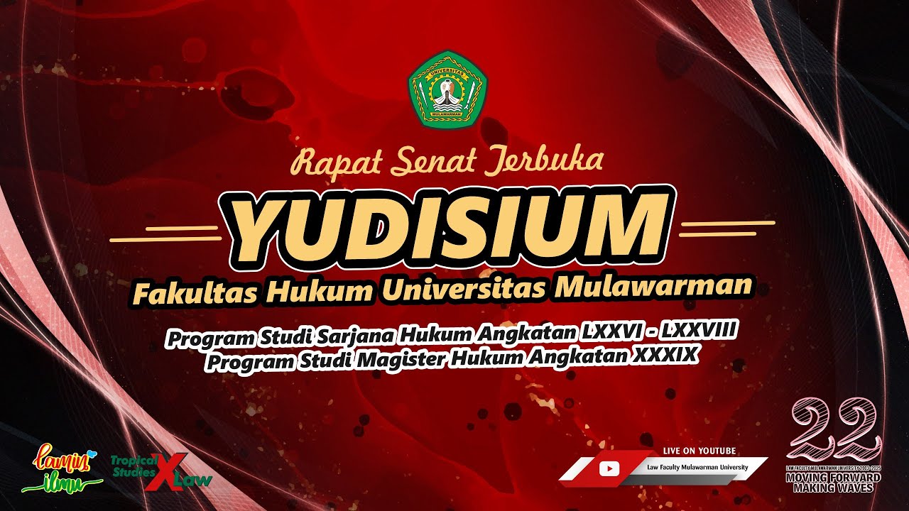 Rapat Senat Terbuka Yudisium Gelombang 2 Tahun 2025 Fakultas Hukum Universitas Mulawarman