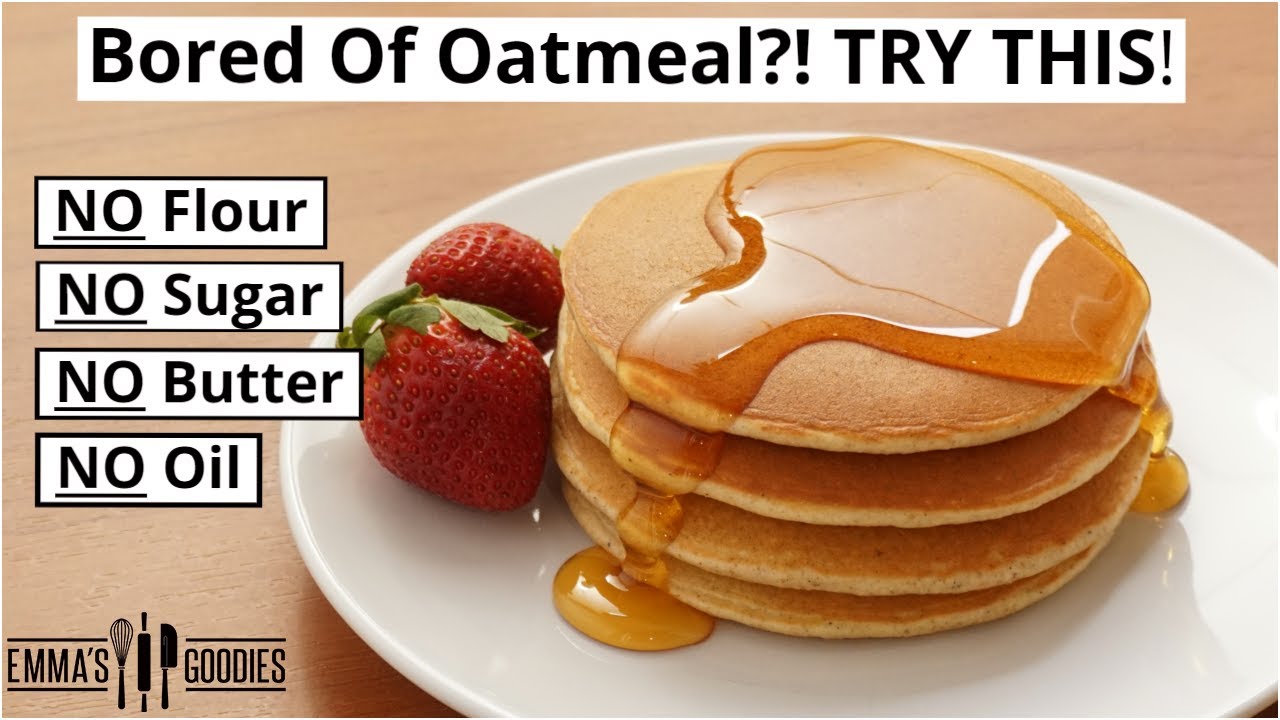 Bored Of Oatmeal?! TRY THIS Instead! 5 Minute Oatmeal Pancakes! 🥞 Better than Oatmeal!