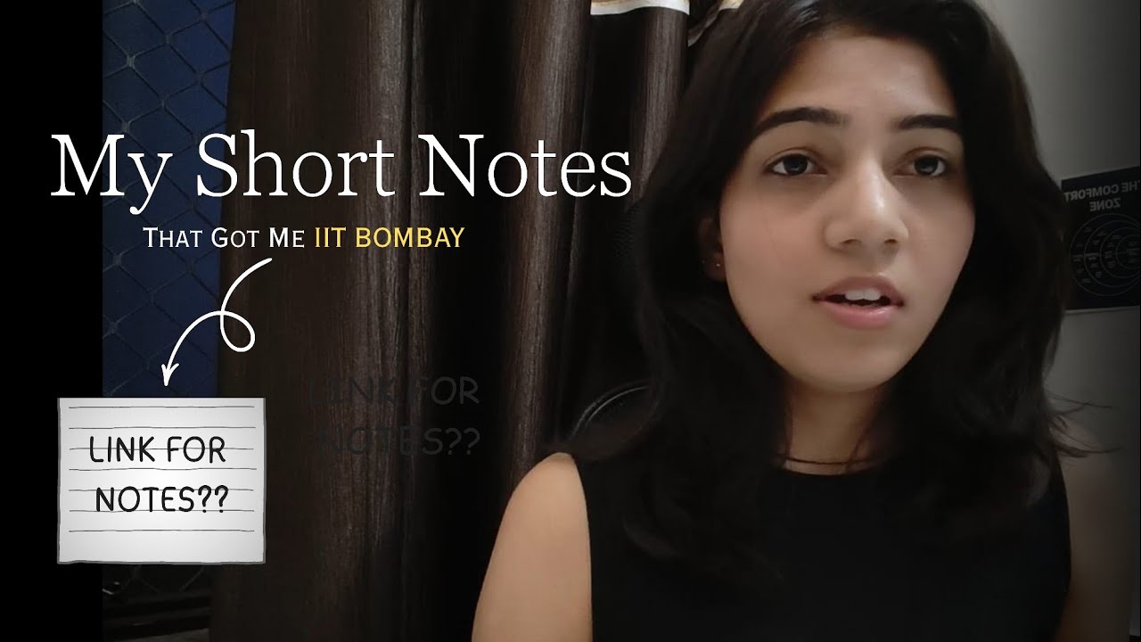 Sharing My JEE Prep Short Notes