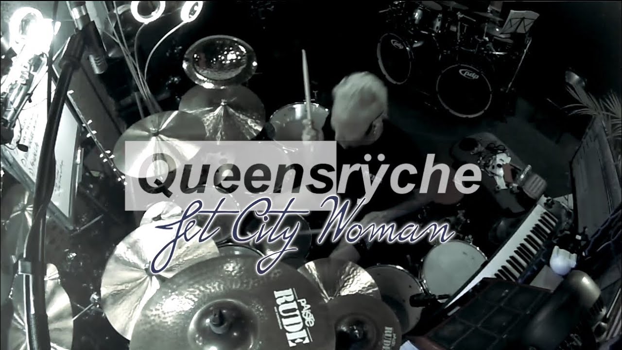 QUEENSRYCHE - Jet City Woman (drum cover + vocals)