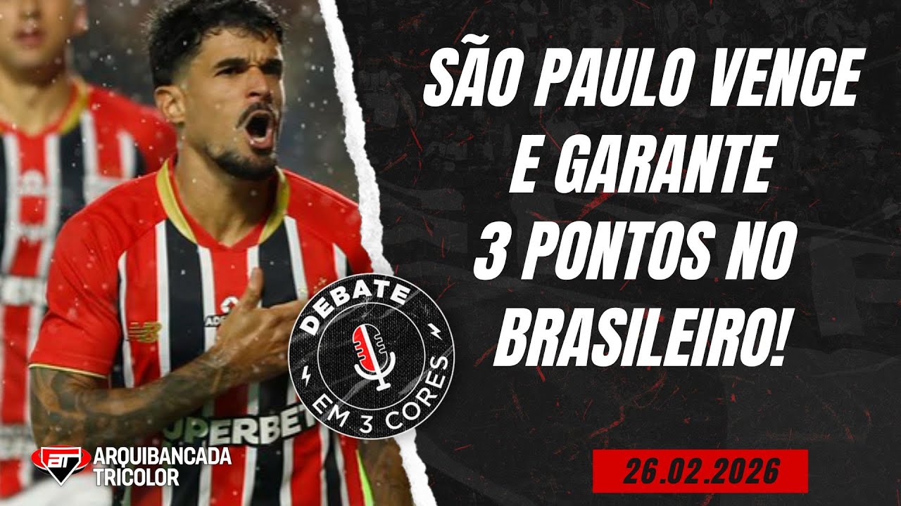 São Paulo vence Coritiba FORA DE CASA e segue invicto no BRASILEIRO | Debate em Três Cores