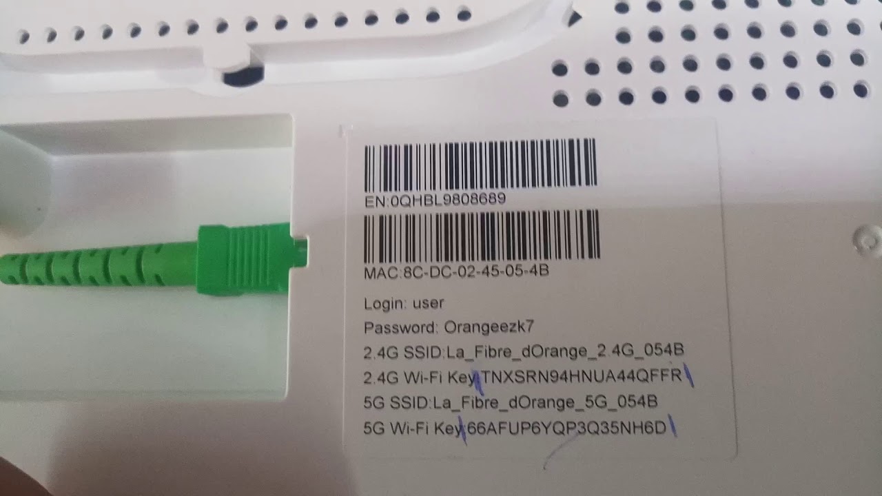 configurer orange livebox fibre maroc