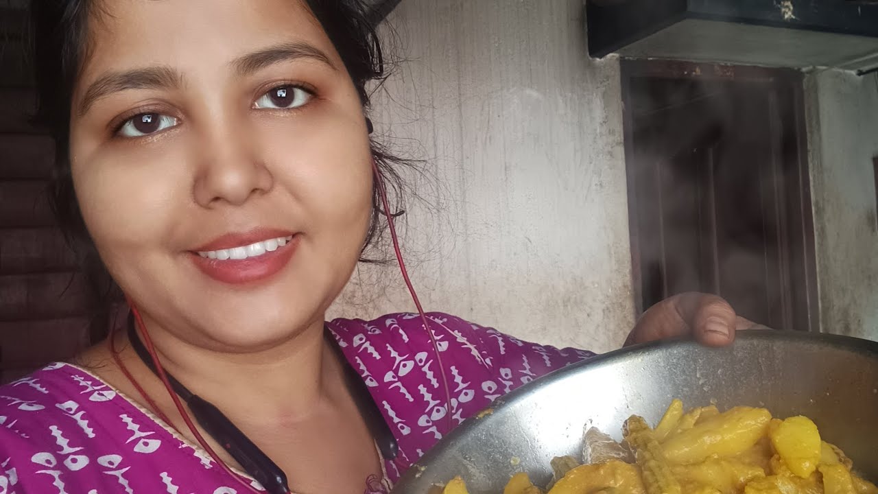 আজকে রান্না করলাম মজাদার ডাটা আলু পোস্ত 🥰#subscribe #vlog2026 