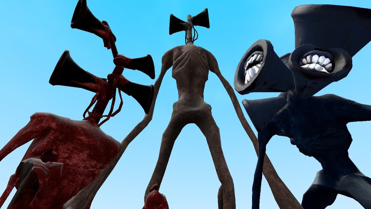 NEW SIREN HEAD VS DARK SIREN HEAD VS BLOOD SIREN HEAD!! Garry's Mod [Trevor Henderson] Gameplay