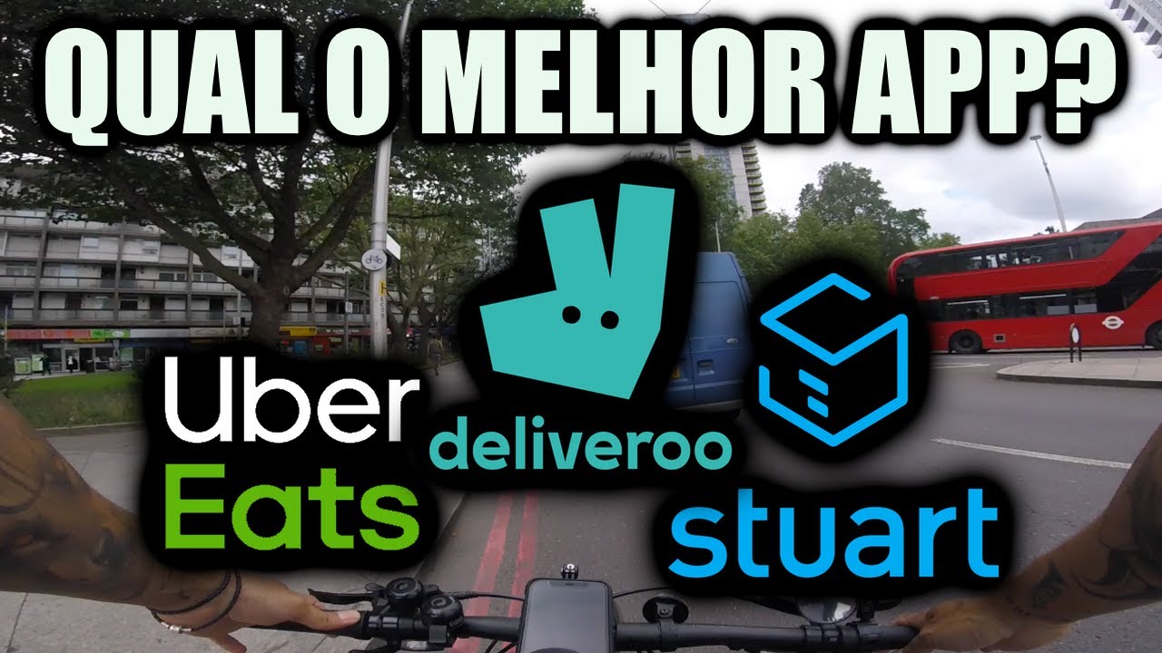 QUAL MELHOR APP DE DELIVERY? UBER EATS, DELIVEROO OU STUART? BRASILEIROS EM LONDRES