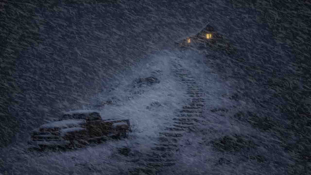 Warm inside, freezing outside: Strong winds and blizzards soothe a futuristic mountain town | 10 AM