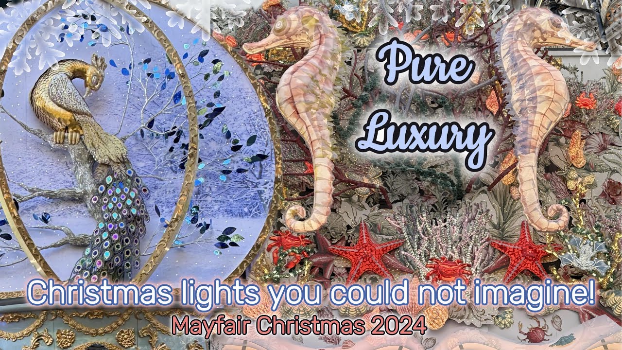 CHANEL, DIOR and LOUIS VUITTON hit London with Christmas 2024 decorations!