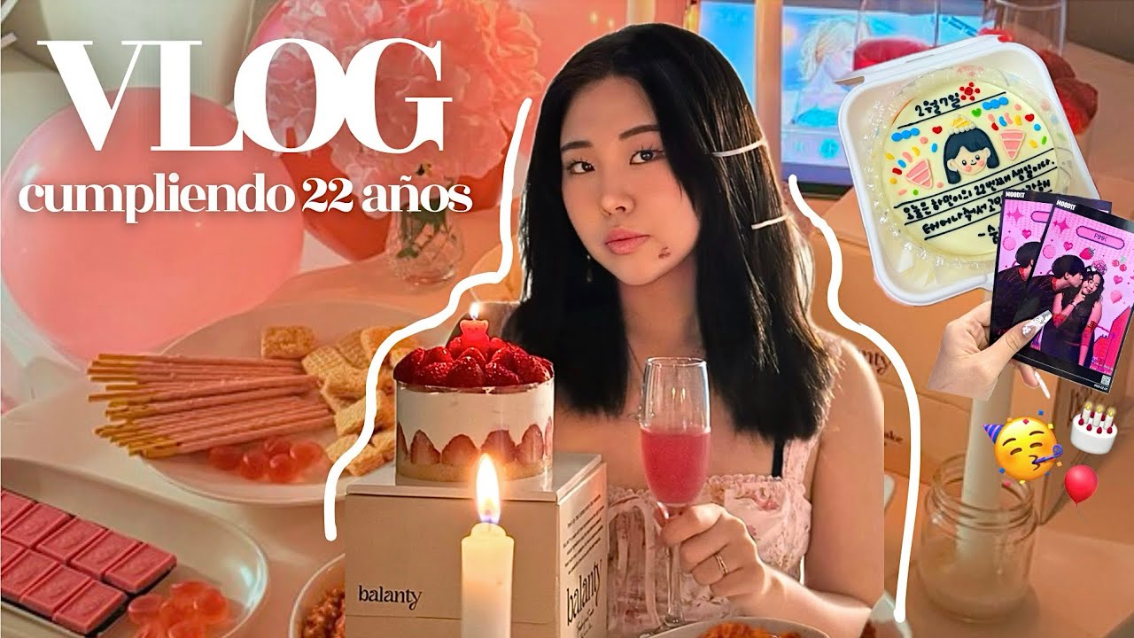 VLOG🎀 Acabo de CUMPLIR 22 AÑOS🥳: celebrando con amigos, popup de 3CE, fiesta de cumpleaños🎂