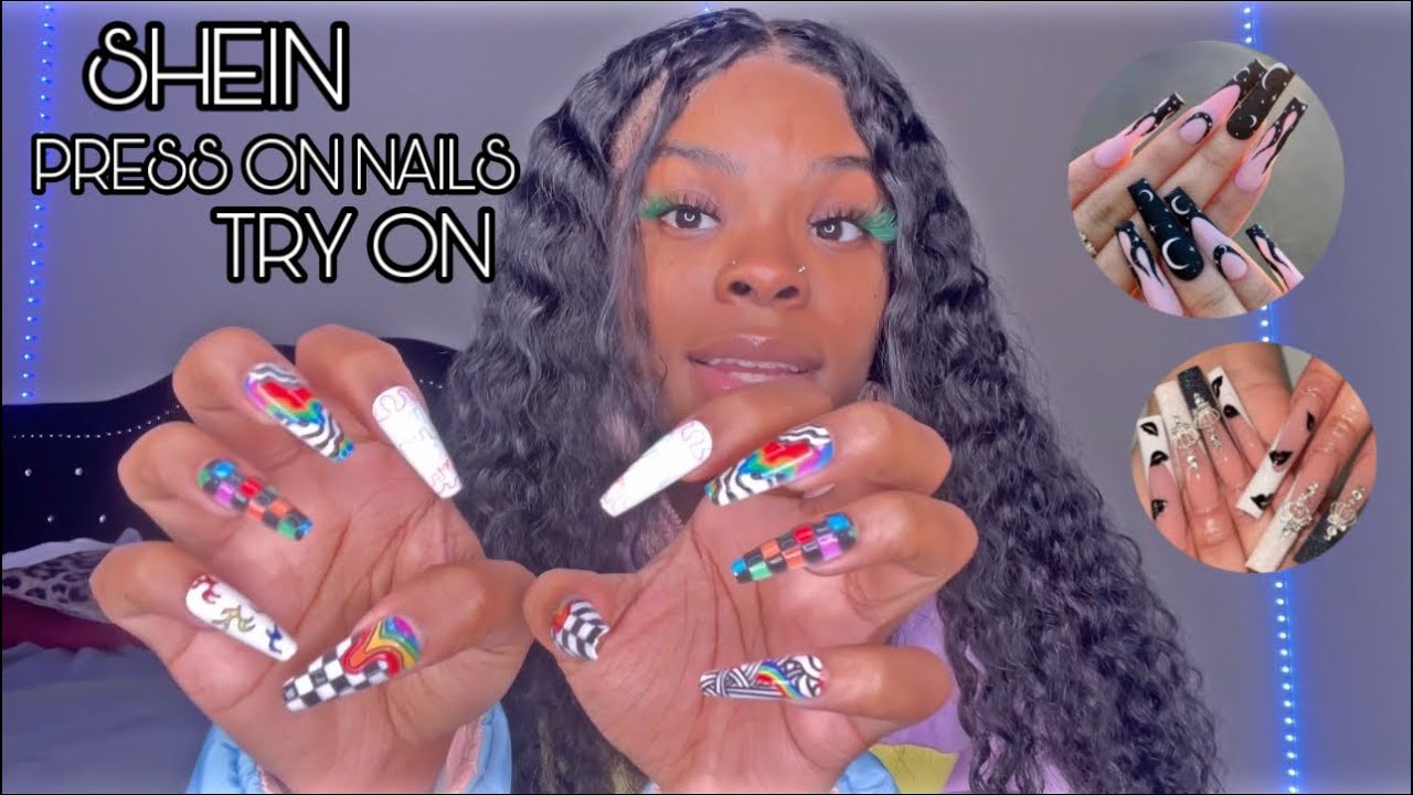 #SHEIN $2 PRESS ON NAILS TRY ON | NAIL SHOP WHO?!