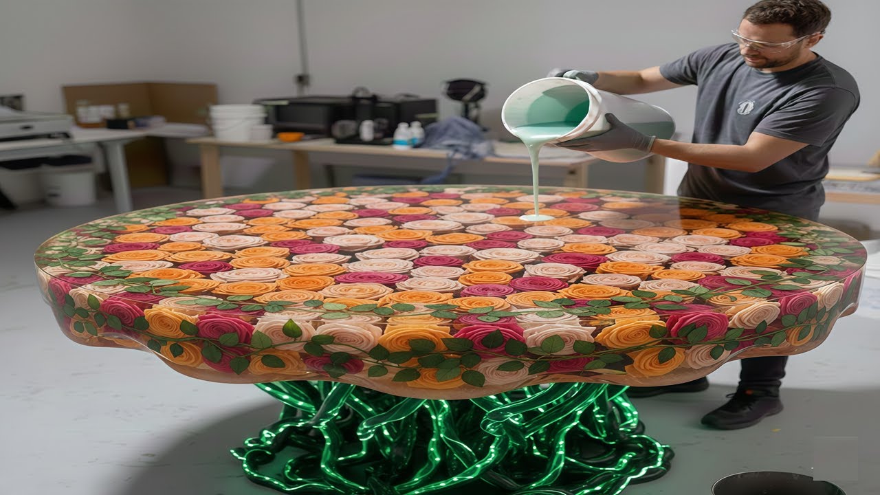 Resin Dried Flower Table -Creating a Unique Artistic Statement
