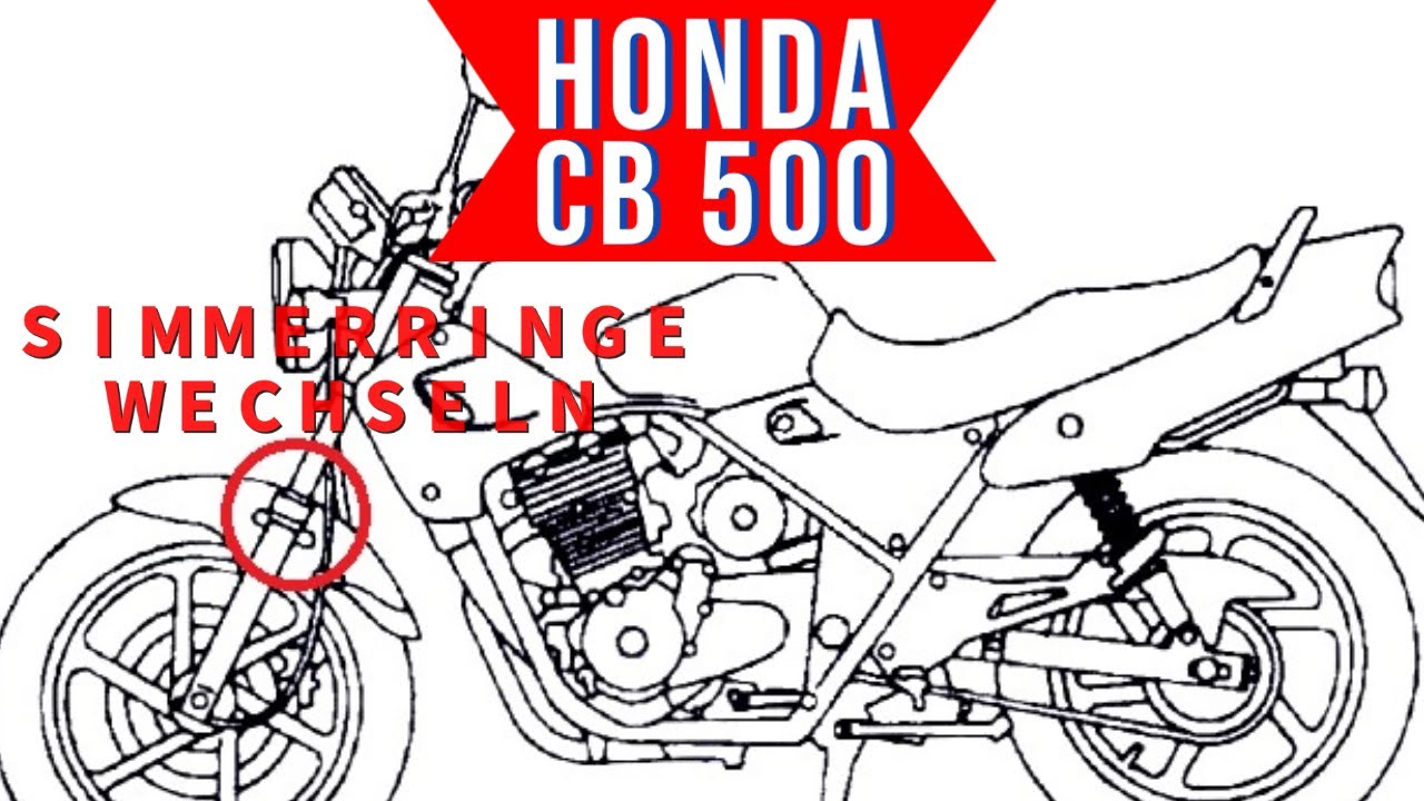 Honda CB 500 Simmerringe und Dichtungen an der Federgabel wechseln.