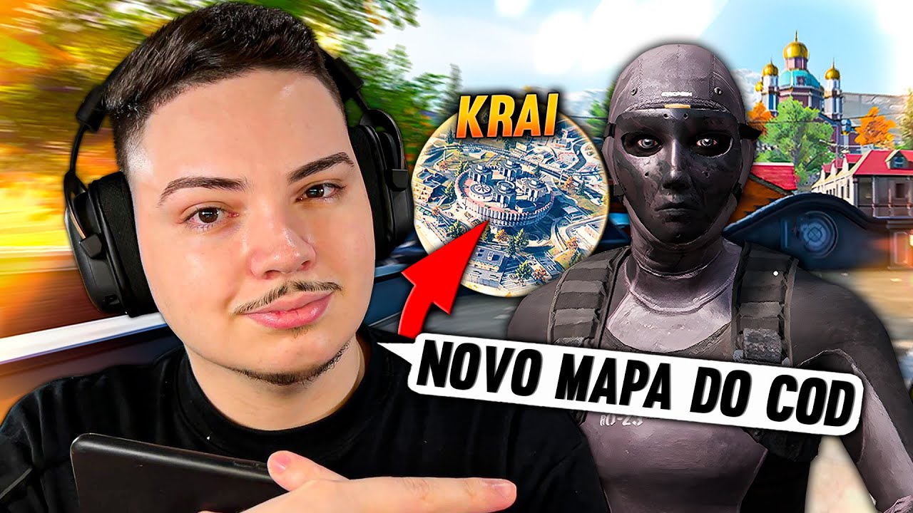 PRIMEIRA VEZ JOGANDO O *NOVO MAPA* KRAI do COD MOBILE 🔥 (Lucaszin jogando codm)