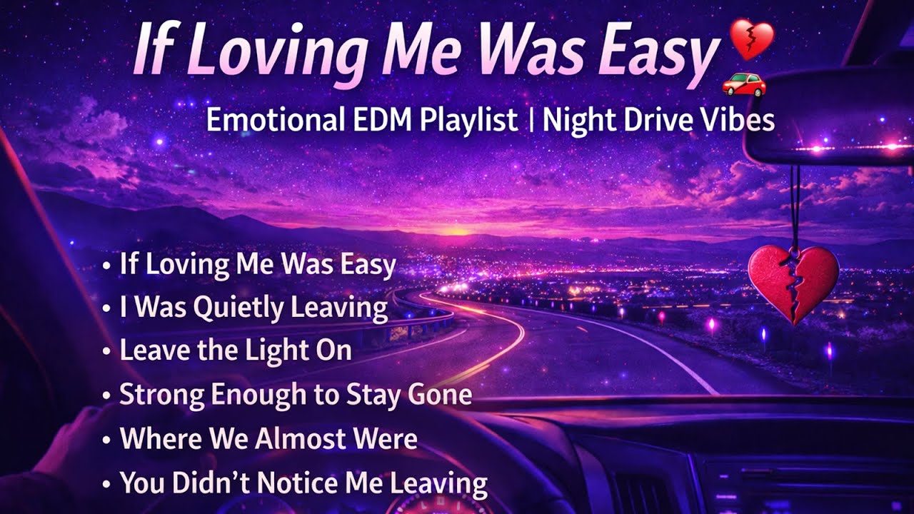 If Loving Me Was Easy 🚗 | Emotional EDM Playlist | Night Drive Vibes