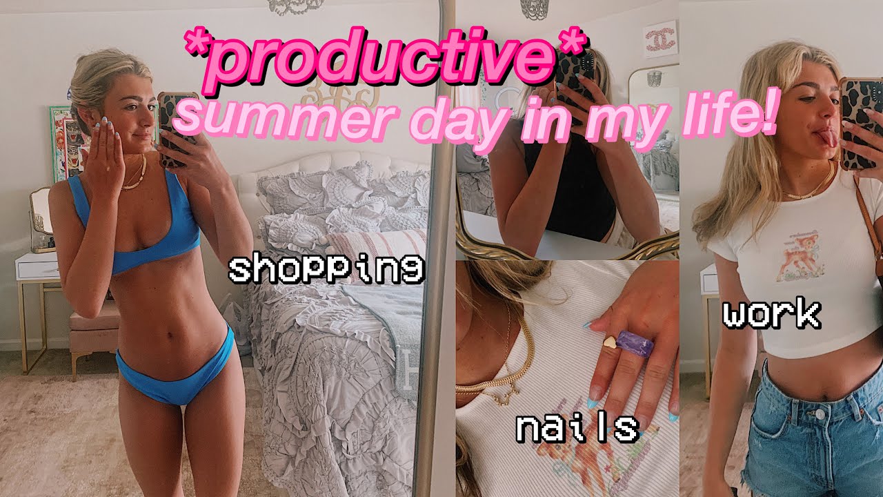 a PRODUCTIVE summer day in my life!💐✨🌞