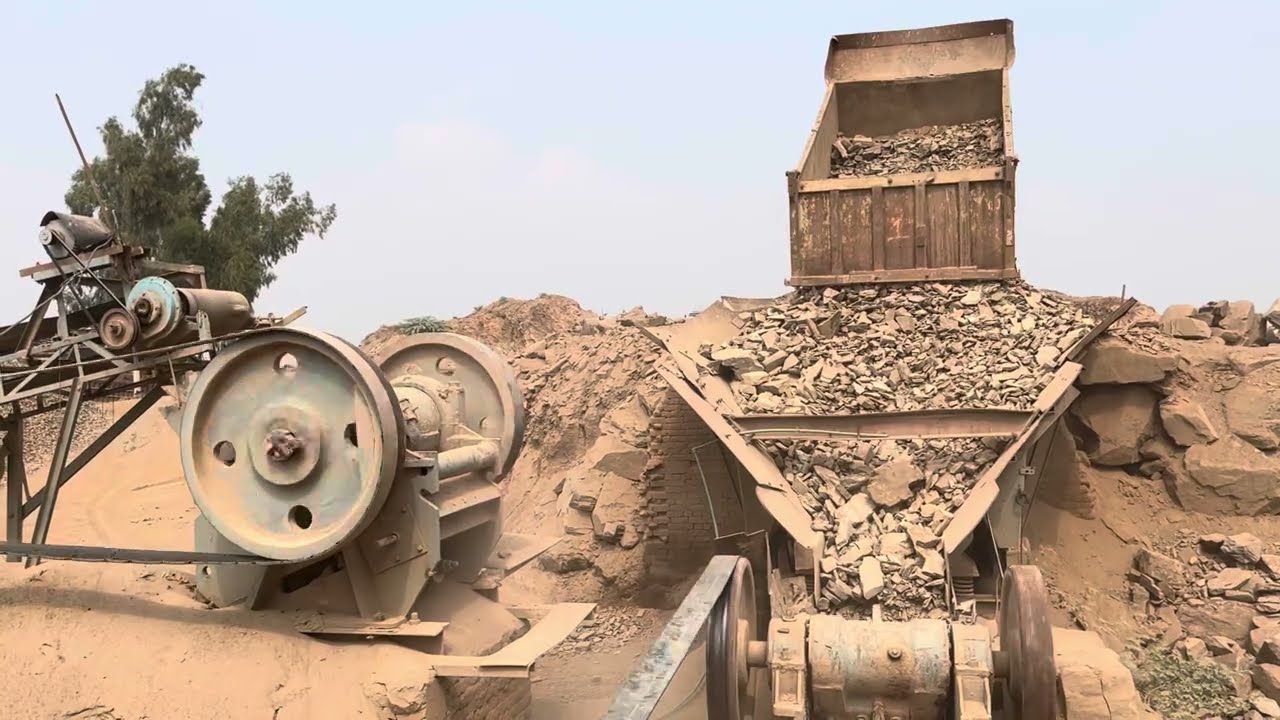 Unstoppable Rock Crusher Machine | Crushing Giant Stones Like Nothing! #rockcrusher #asmrvideo 