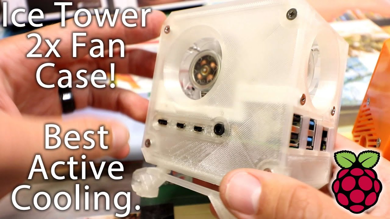 Desktop Ice Tower Case For Raspberry Pi 4 - Active Cooling