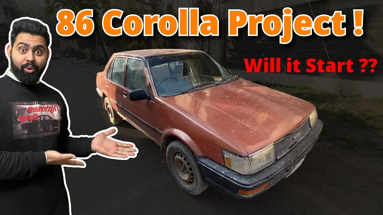 ABANDONED 1986 Toyota Corolla Project – First Start in Months!