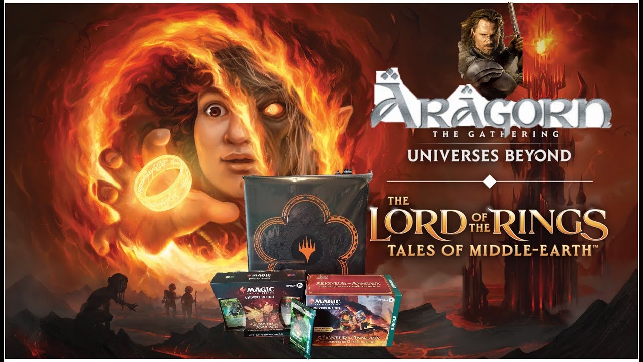 DECOUVERTE DE MAGIC THE GATHERING LE SEIGNEUR DES ANNEAUX UNIVERS INFINIS OUVERTURE VIGGO MORTENSEN❤