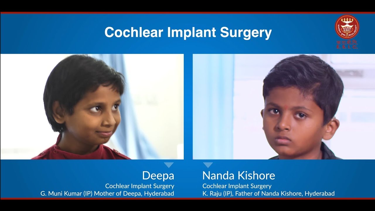 Master Nanda Kishore and Baby Deepa recovers hearing loss through  Cochlear Implant surgeries
