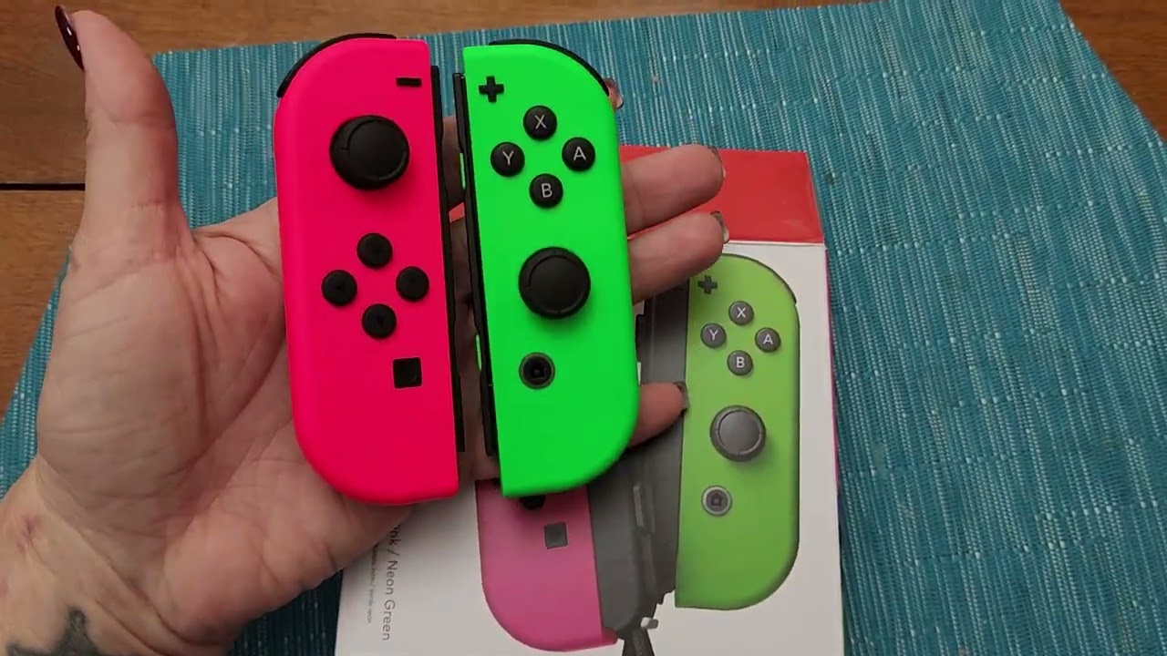 Nintendo Joy-Con (L/R) Joycon - Neon Pink / Neon Green