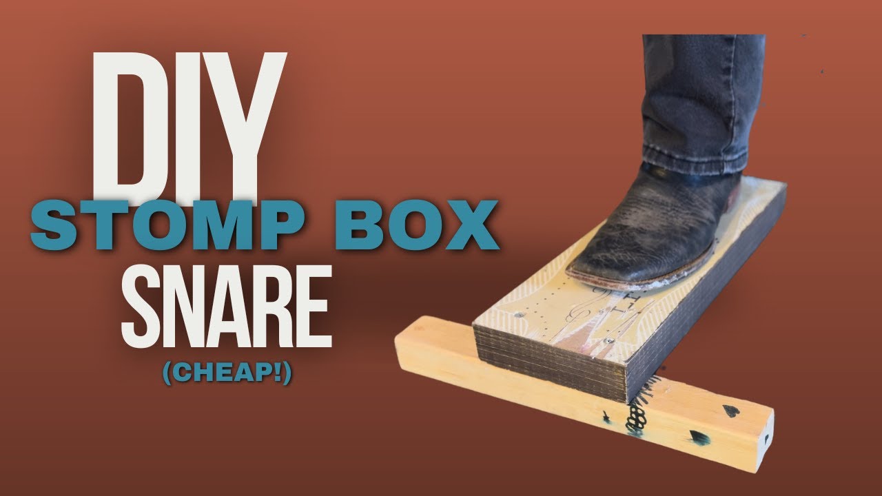 🥁 How to make a stomp box snare drum (Cheap!) 📦