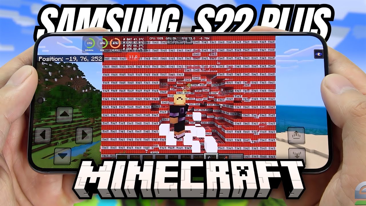 Samsung Galaxy S22 Plus test game MineCraft Update 2024 | Snapdragon 8 Gen 1