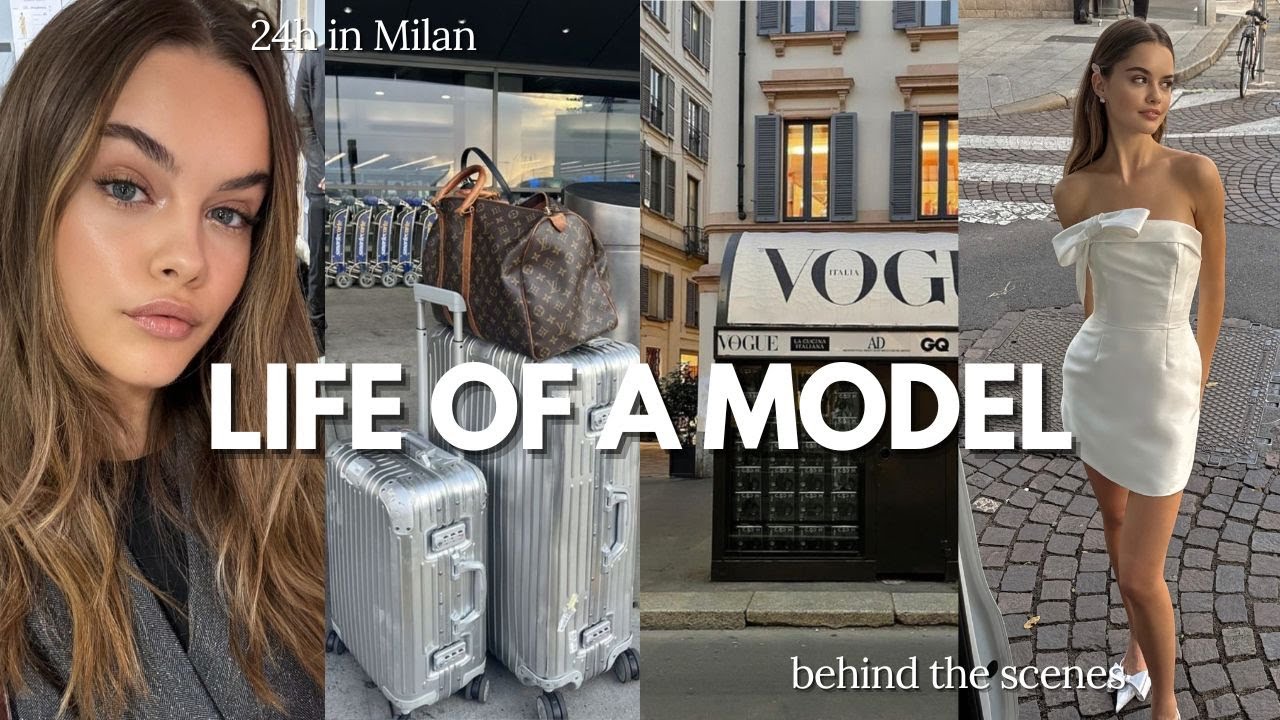 life of a model 💌 photoshoot in Milan, busy schedule & fashion week