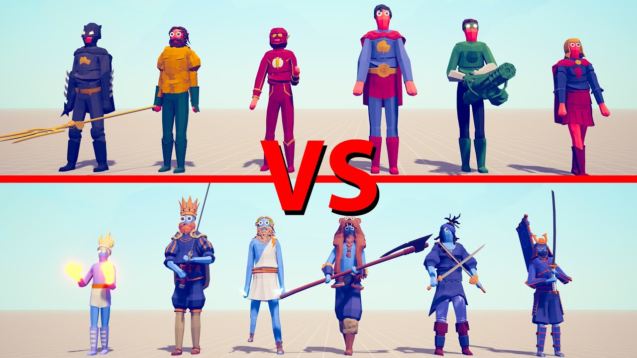 DC Team vs BOSSES Team - Totally Accurate Battle Simulator TABS