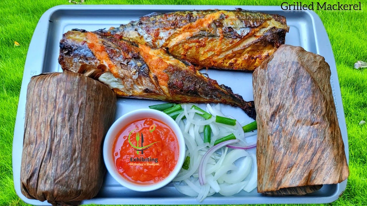 easy but perfect grilled mackerel fish/fish recipe for dinner/Ghana food