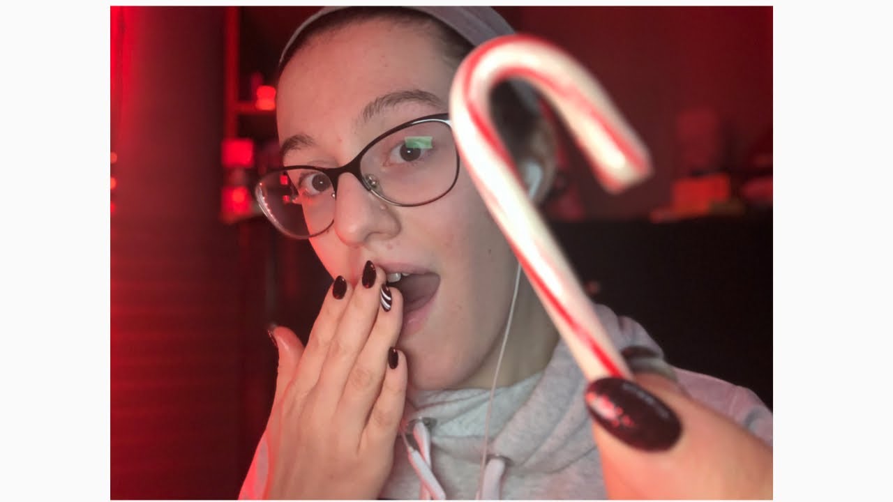 (ASMR) Getting Something Out of Your Eye Using A Candy Cane