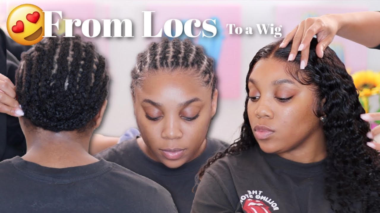 BEST NATURAL LACE WIG INSTALL OVER LOCS| HAIR TRANSFORMATION