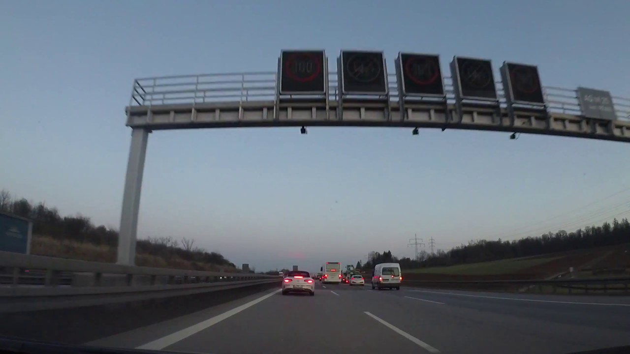 A8 German Autobahn - Driving Stuttgart to Munich, Germany