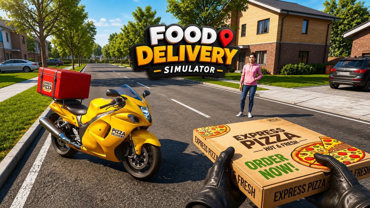 Food Delivery Simulator - First Gameplay | Fast Pizza Delivery Missions! | Tectro Wheels 