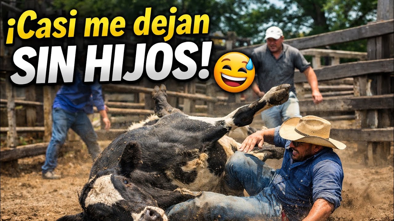 “Casi me dejan sin hijos vacunando vacas 😅🐄💉