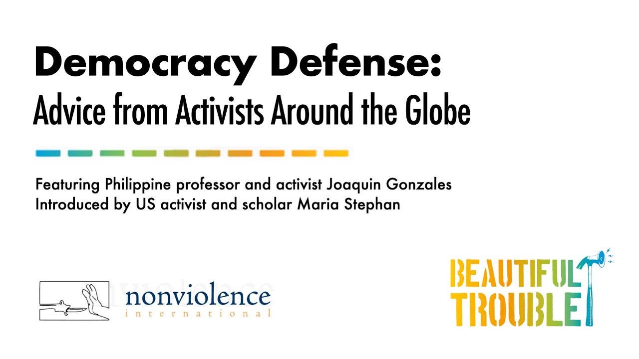Democracy Defense: Advice from Activists Around the Globe ft. Joaquin Gonzalez.
