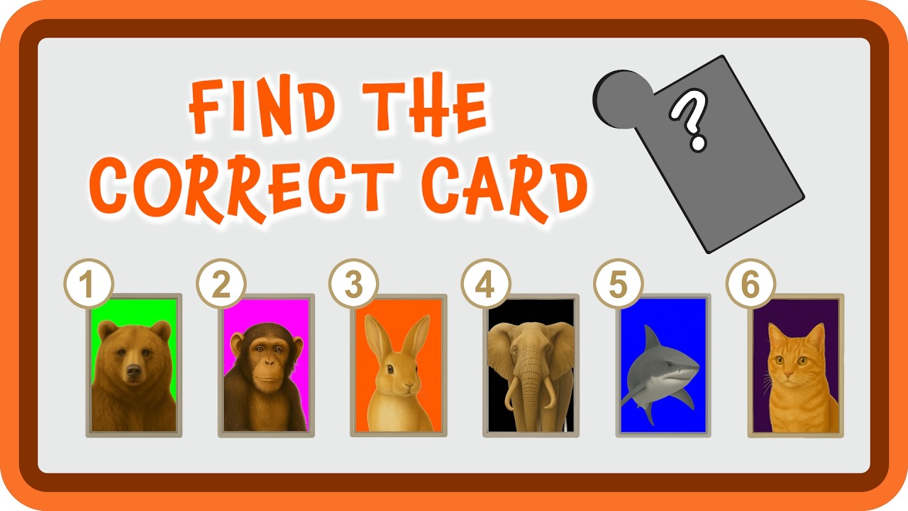 Find the Correct Card – 5 Fair Logic Tests That Get Harder (#1)
