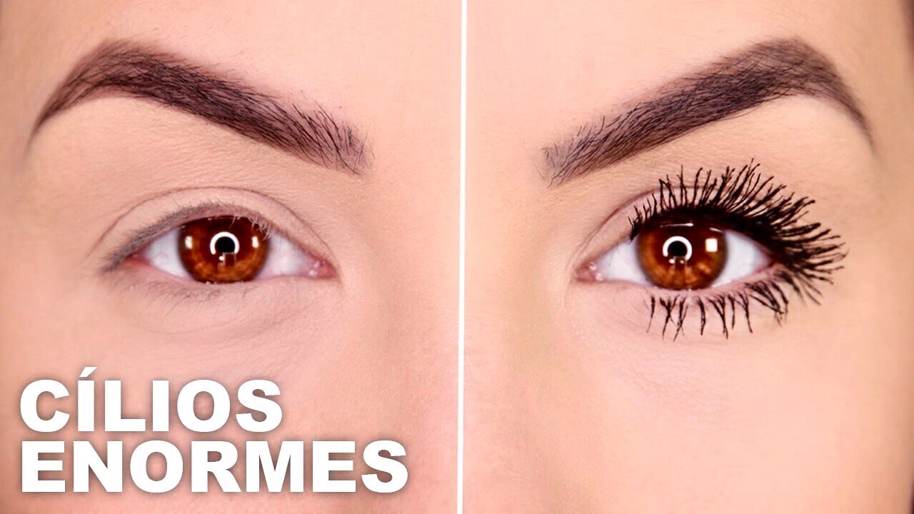 COMO APLICAR MÁSCARA DE CÍLIOS - CÍLIOS GIGANTES EM 3 MINUTOS #INICIANTES