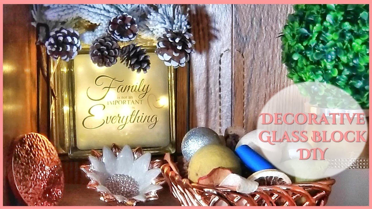 NEW! Decorative Glass Block DIY