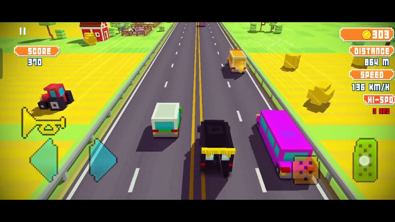 FAST and FURIOUS ‼️Blocky Highway Traffic Racing Action Van #blockyhighway #racinggames #racing